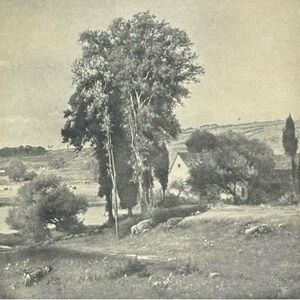 George Inness SUMMER. MEDIUD MASS Fine Art Print 1908 Vintage Original Boston MA